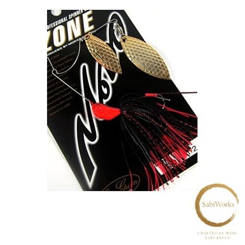 New Evergreen #30 Spinnerbait D Zone Double Willow Leaf 1/2oz Fire Claw - Image 1