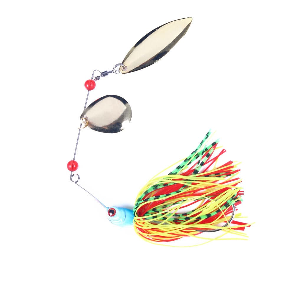 4PCS Spinnerbait Fishing Lure Buzzbait 19g Blade Bait Spoon Rubber Skirt Bass - Image 9