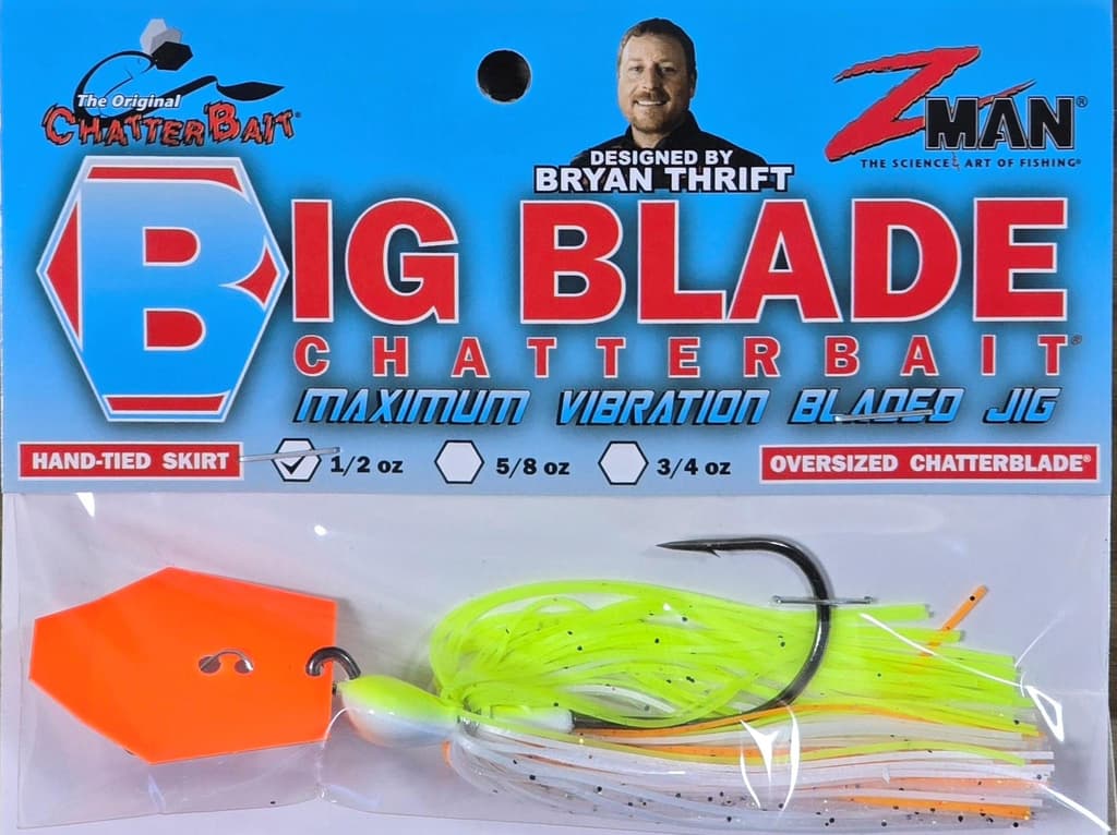 (Ct of 2) Z-Man Big Blade Chatterbait 1/2 oz Provides Maximum Thump & Vibration - Image 3
