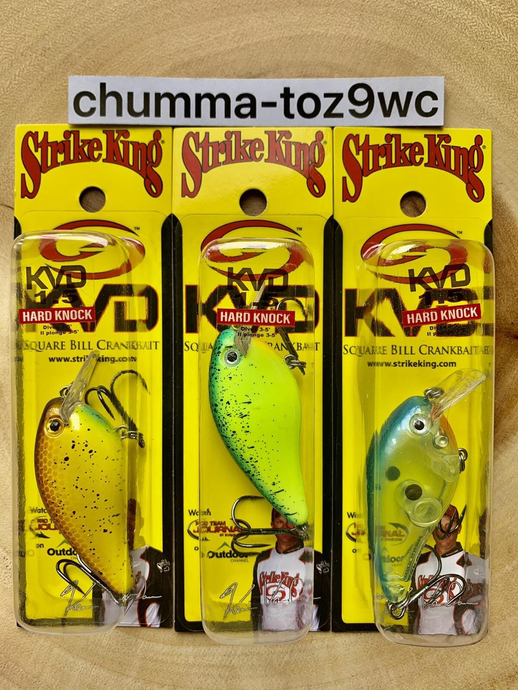 KVD1.5 (Lot Of 3) “Hard Knock” Square-bill Crankbait, Strike King, Bass, NWT! - Image 4
