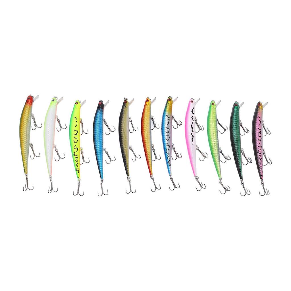 11 Pcs Simulation Minnow Lure Plastic Fishing Bait Fishing Accessories - Image 7