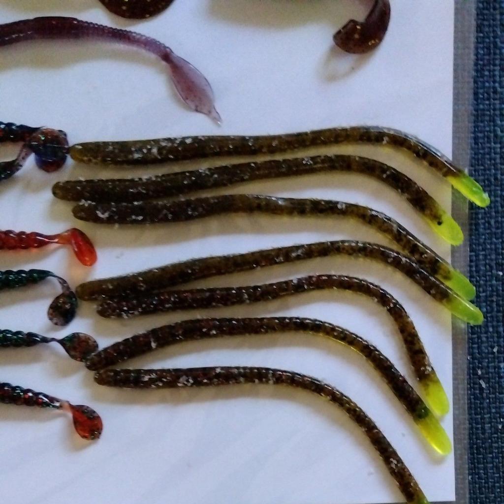 Spinnerbait, worm, glitter, squid soft lure, anchor, hook, set, season is - Image 4