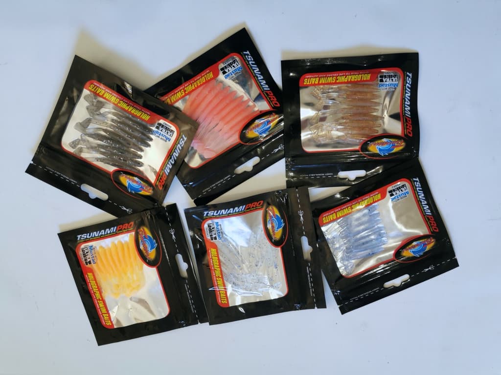 *Clearance* 5 Packs 60mm Soft Plastics Lures, Fresh & Saltwater Fishing Lures - Image 1