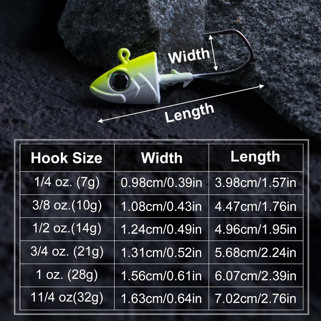 Swimbait Jig Heads, Colored Lead Jig Head Hooks for Freshwater Saltwater, Pai... - Image 4
