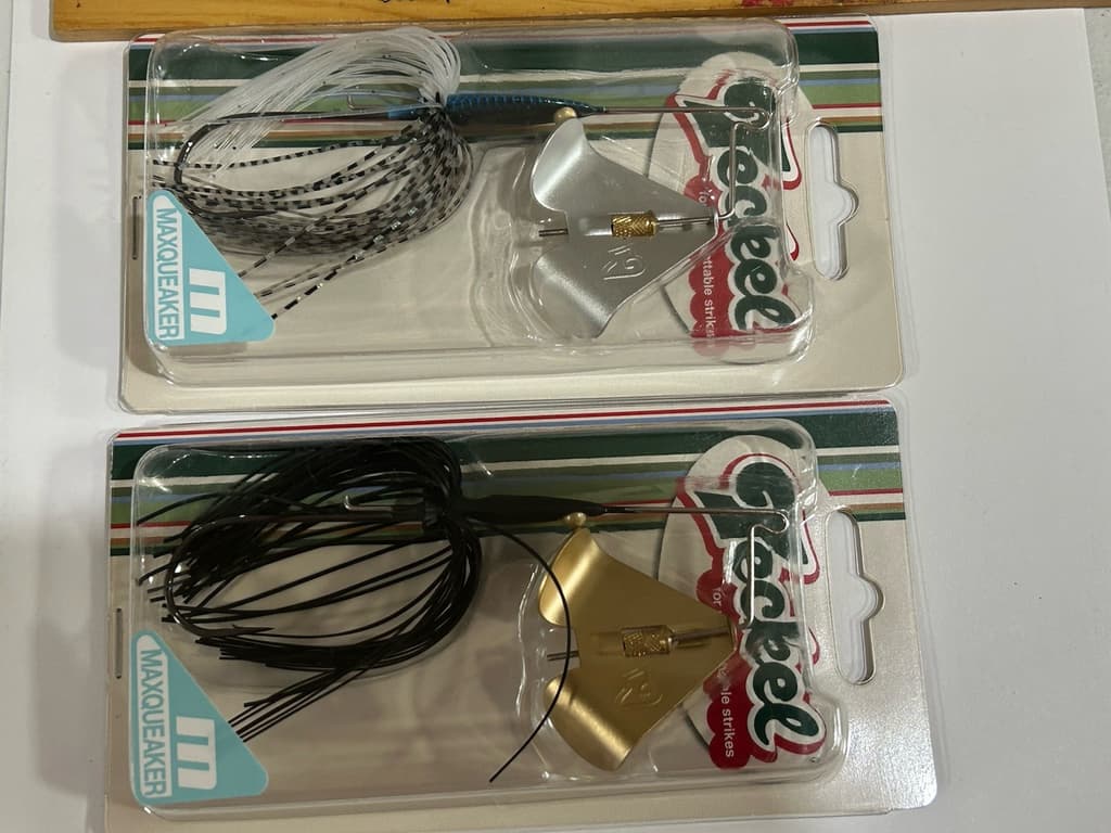 Lot Of 2 Teckel Maxqueaker Pup Buzzbait 3/8oz.  2 COLORS NIPS FREE SHIPPING - Image 2