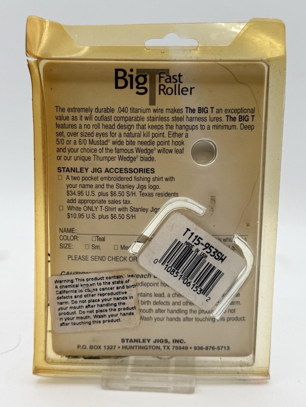 RARE ~ Vintage Stanley Big T  Titanium 1 1/2 oz Spinnerbait ~ NIP - Image 2