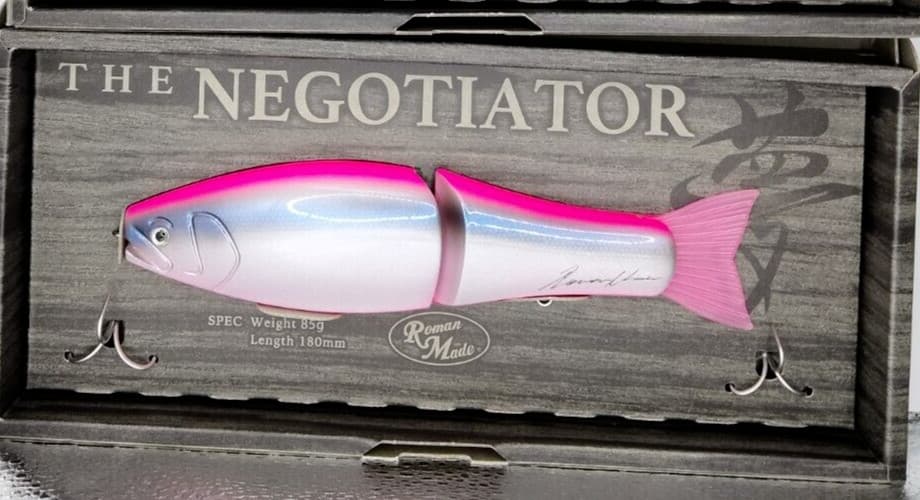 LIMITED Roman Made Negotiator Japan Glide wood swimbait rare lure NIP handmade 2 - Image 1