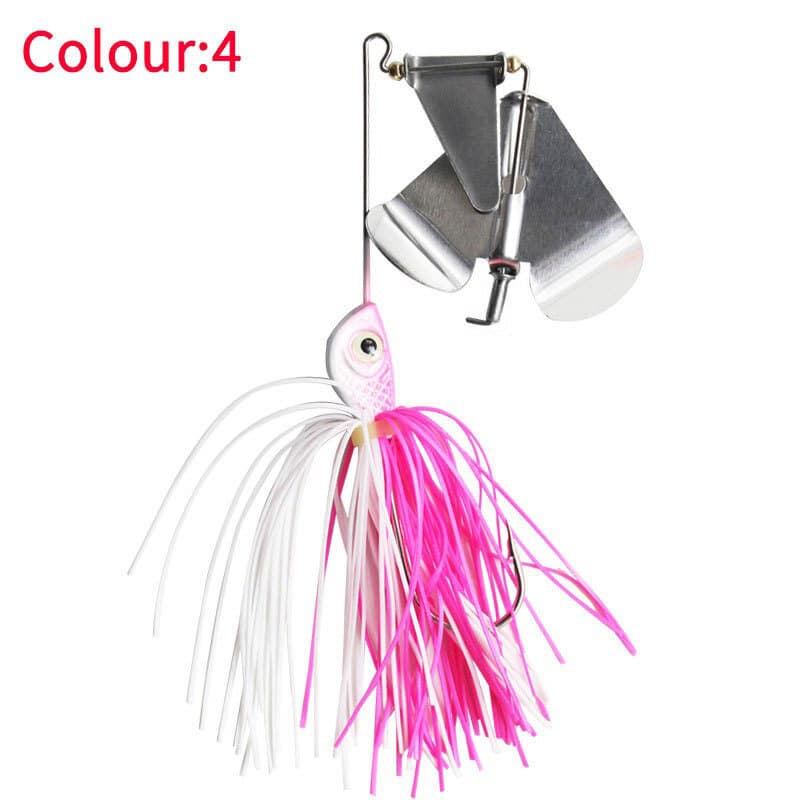 5 PCS/Lot Spinnerbait Jig Head Rubber Skirt Fishing Lure Pike Bass Spinner Bait - Image 10