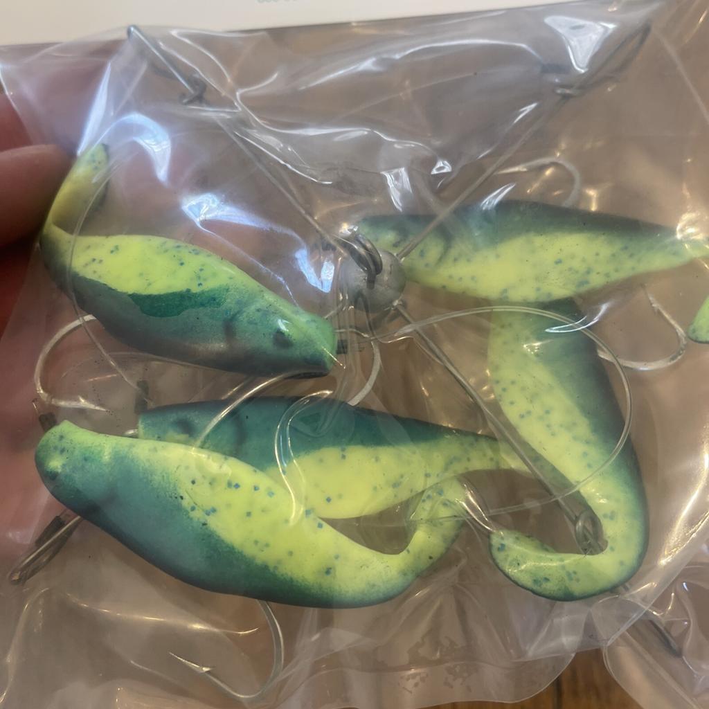 7” Umbrella Rig 4 Arm With 4” Shad (5) Green Chart.New In Package McKala Fishin - Image 10