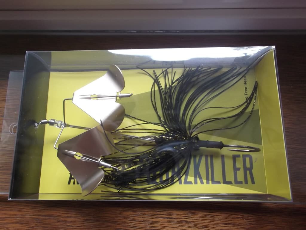 HM Custom Lures Teckel Quazkiller Twin Buzzbait 1/2oz. 06 Black Gold Updraft - Image 9