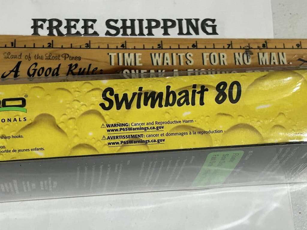 SPRO SWIMBAIT 80 Floater 8" GHOST AYU COLOR SSB80Z1FGA NIP FISHING LURE - Image 2