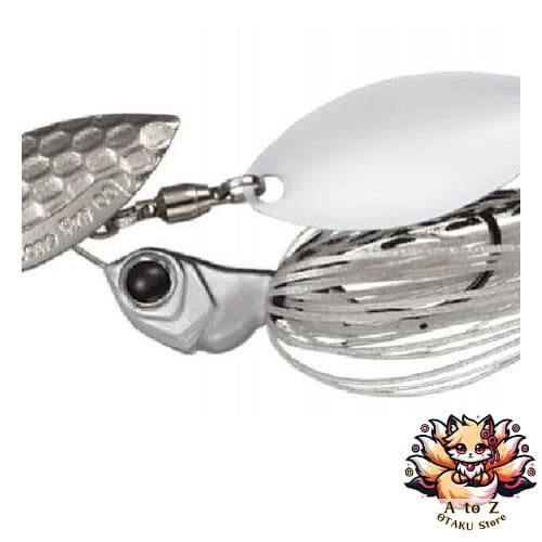 NEW Evergreen Spinnerbait D-Zone Fly Tandem Willow Leaf 1/4oz Super White #04 - Image 1