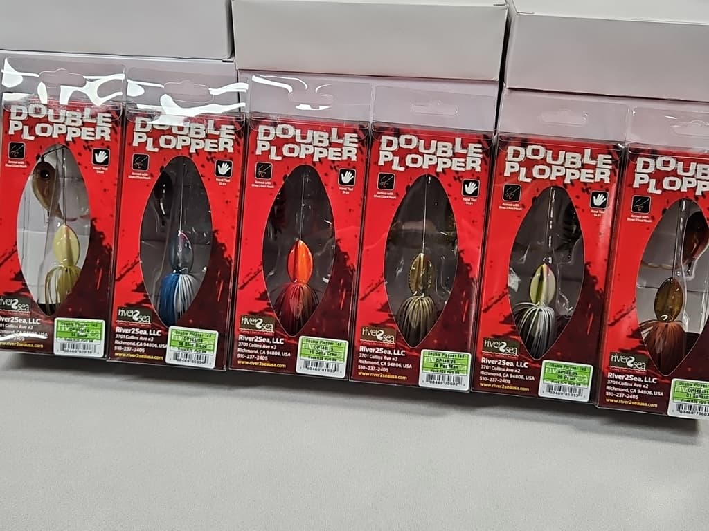 (6) Discontinued River2Sea DOUBLE PLOPPER 148 BUZZBAIT...Gift Dealer Box NOS!!! - Image 2