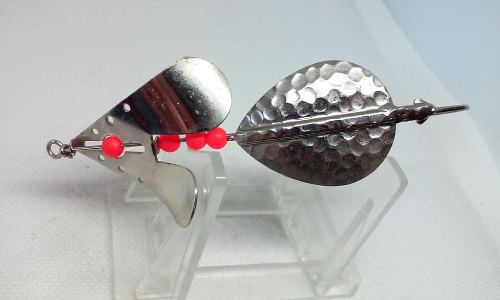 Vtg BUZZ Buzzspoon/Buzzbait Hammered nickel 1/2 Topwater Surface Buzz Bait Lure - Image 1