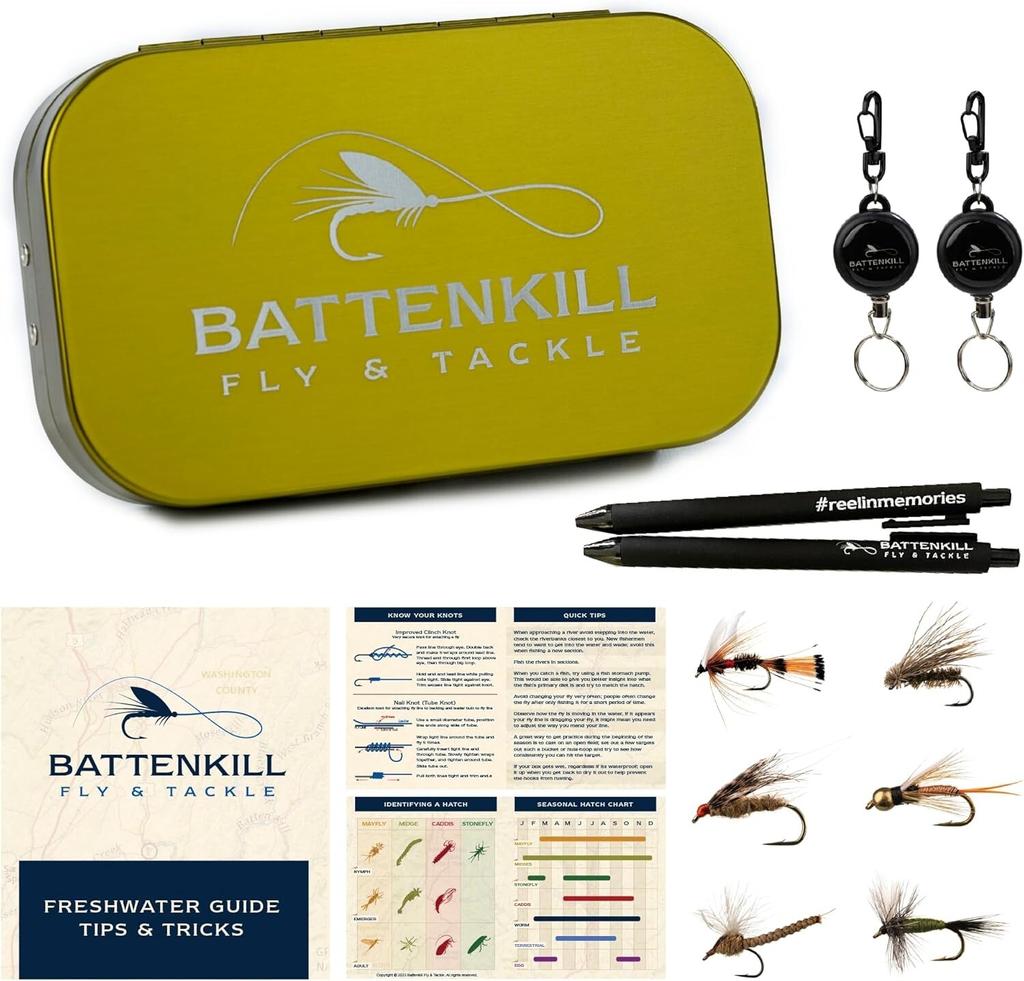 Fly Fishing Flies - Fly Fishing Accessories - Fishing Kit, Trout Lures, - Image 1