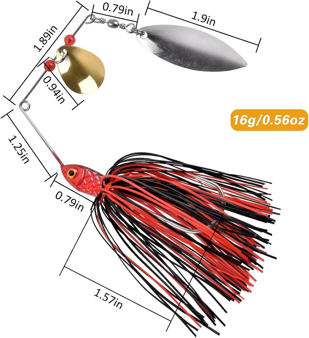 Multicolor Buzzbait Spinnerbait Kit - Perfect for -Round Fishing Adventures - Image 6