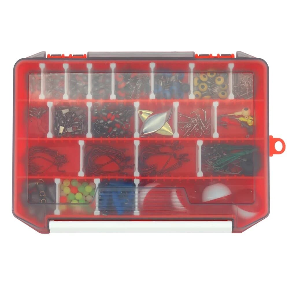 263pcs Fishing Accessories Kit Fishing Tackle Kit Swivels Hooks Split Shots  - Image 2