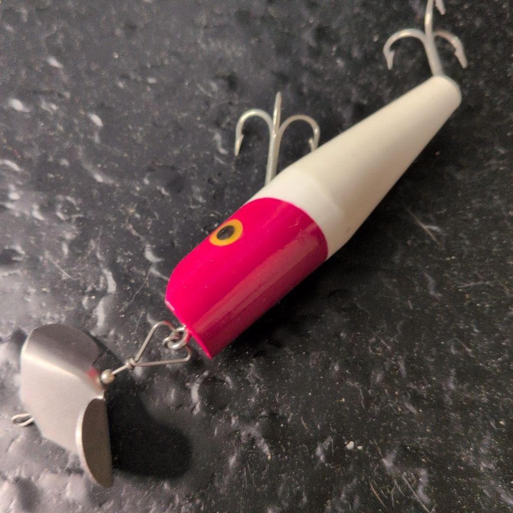 Fred Arbogast Spatterbuzz Buzzbait Red Head Used No Skirt 85mm 125mm - Image 3