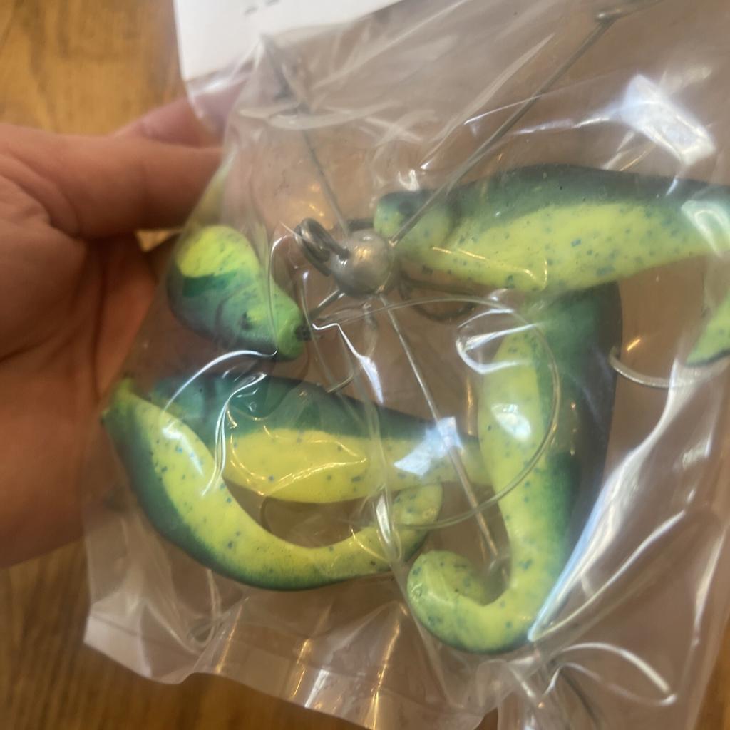 7” Umbrella Rig 4 Arm With 4” Shad (5) Green Chart.New In Package McKala Fishin - Image 12