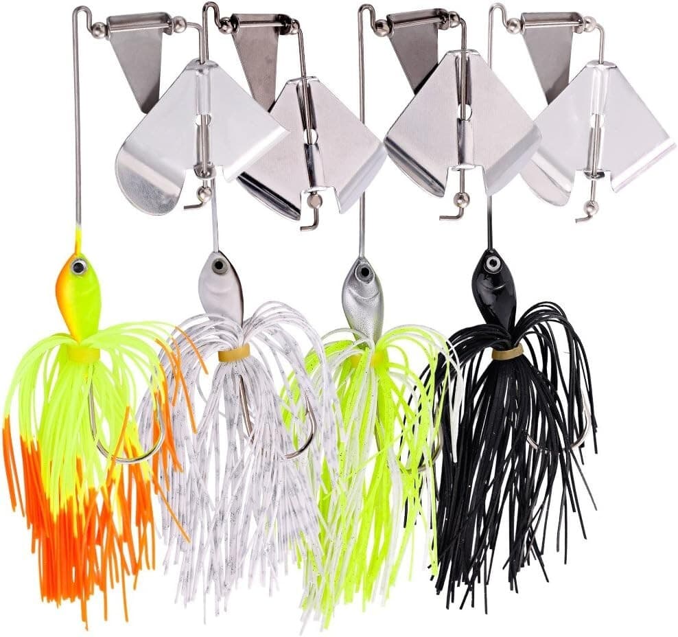 Modern Buzzbait Fishing Lures – 4PCS with Durable Silicone & High-Quality Hooks - Image 3