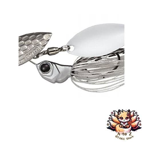 NEW Evergreen Spinnerbait D-Zone Fly Double Willow Leaf 1/4oz Super White #04 - Image 1