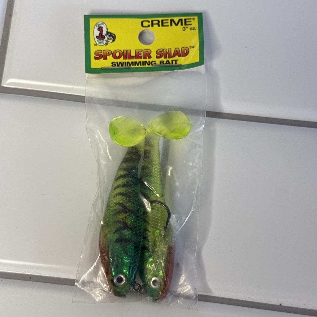 Creme Spoiler Shad 3" Swimbait FireTiger 2pk. - Image 4