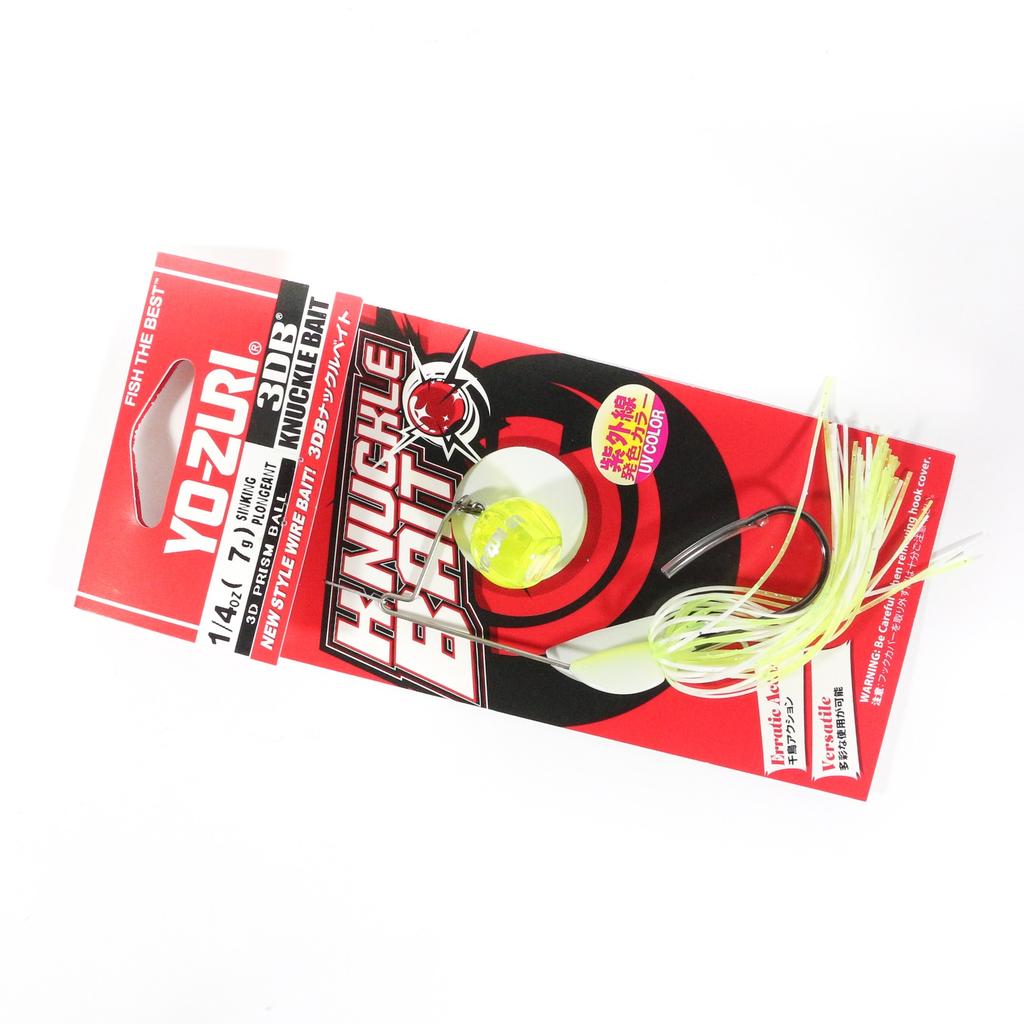 Yo Zuri Duel 3DB Knuckle Spinnerbait 1/4 oz Sinking Lure R1327-CLW (2497) - Image 1
