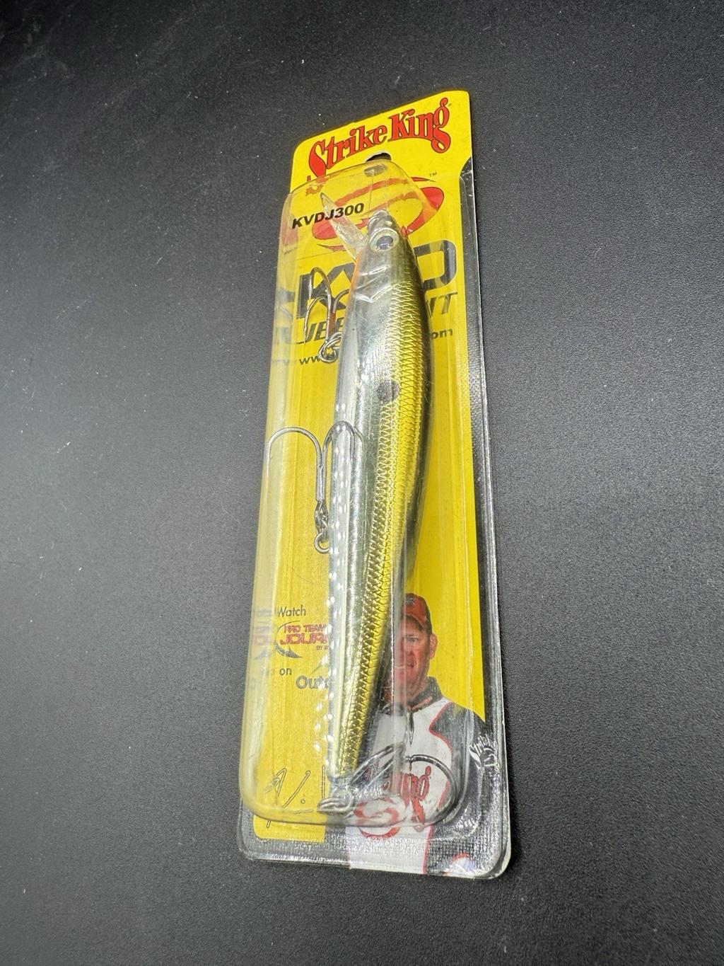 Strike King KVDJ300 Jerkbait  Chrome Gold-Black Lot Of 11 - Image 4