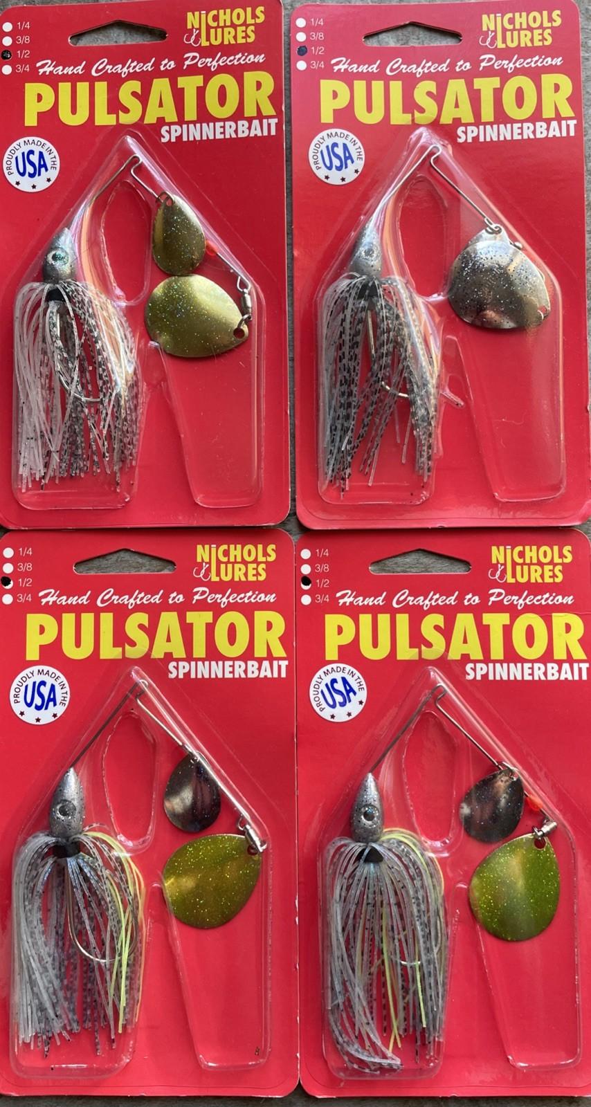 4 Nichols Pulsator Spinnerbait 1/2oz Fishing Lure Colorado Blade S37 - Image 1