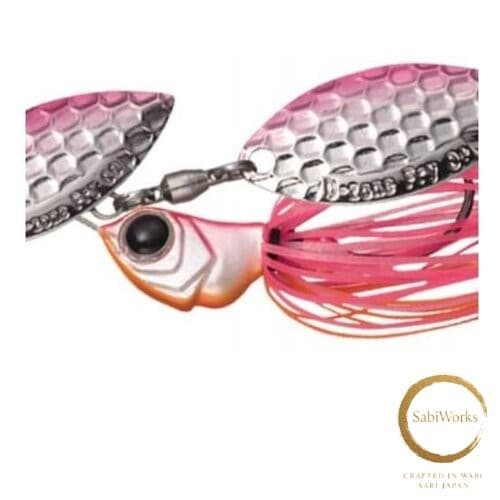 New EVERGREEN Spinnerbait D-Zone Fly Tandem Willow Leaf 1/4oz Hot Pink #18 - Image 1