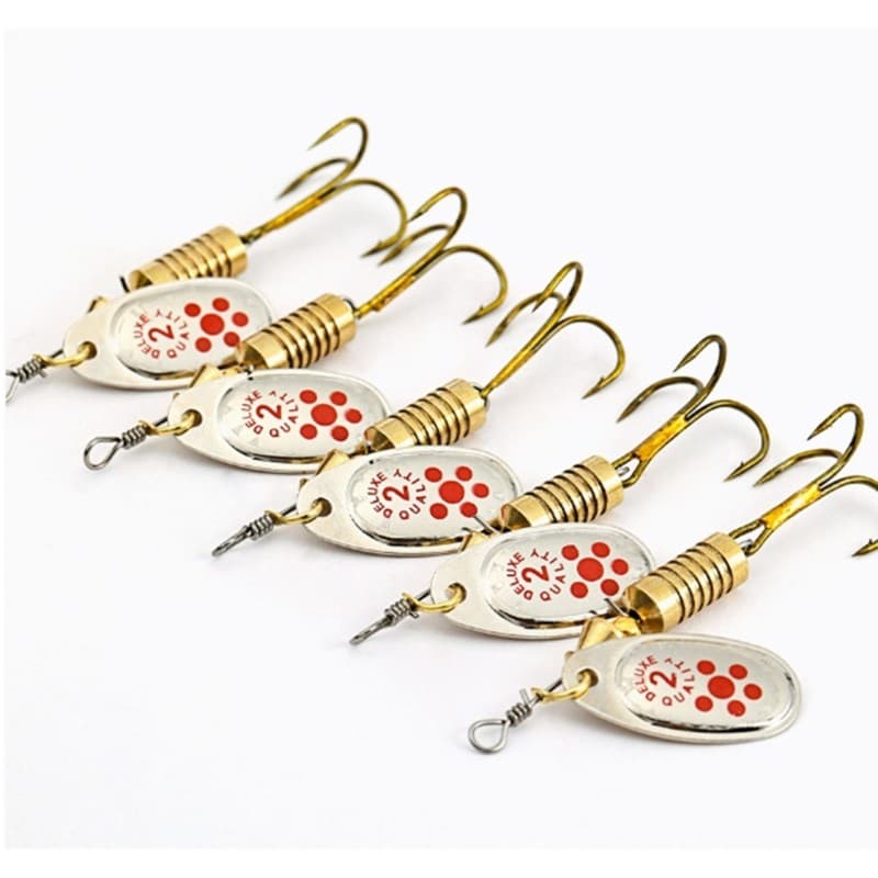 10Pcs Spinner Baits Set Fishing Lures Metal Baits Crankbait Fishing Accessories - Image 3
