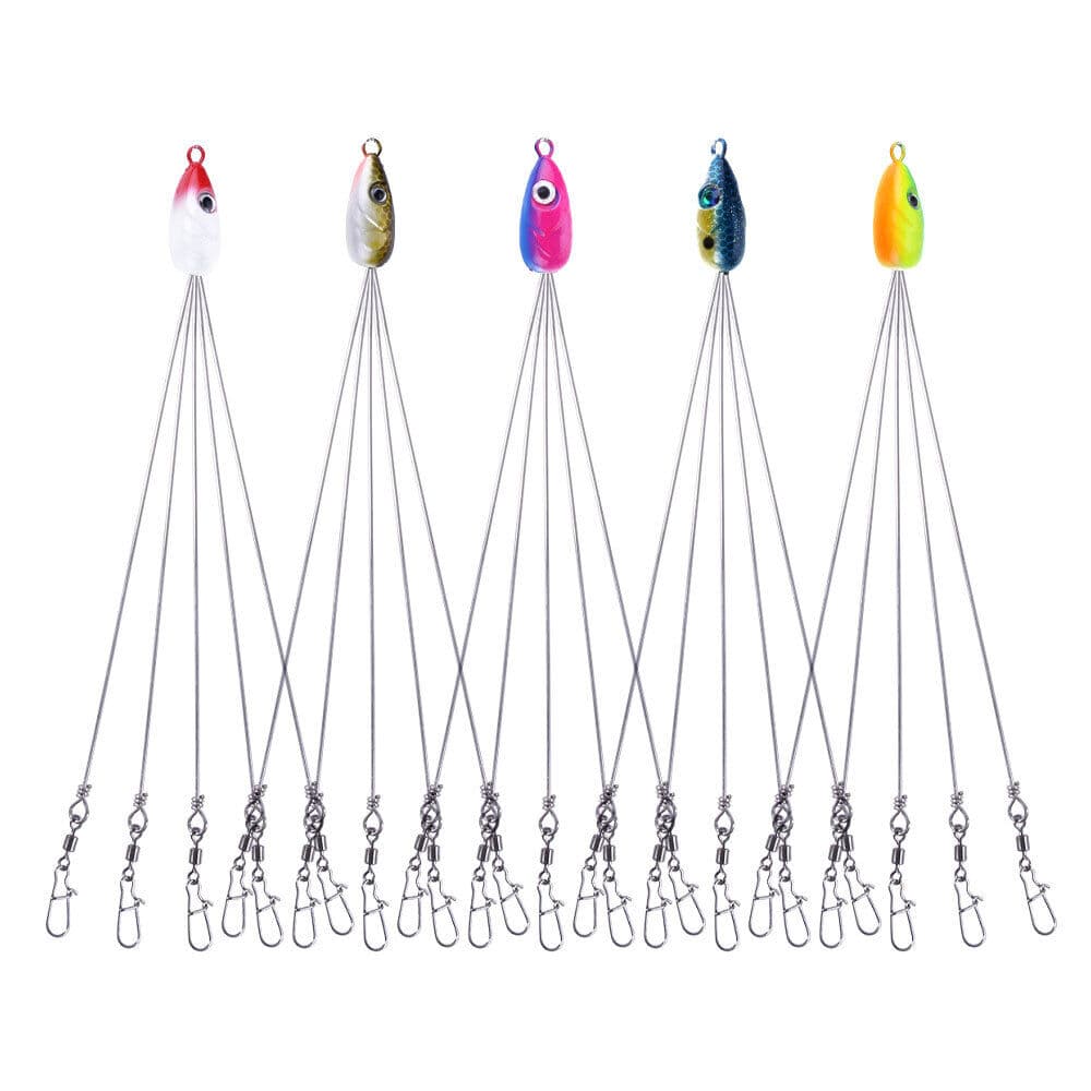 5PCS/Set Alabama Rigs 5 Arms Umbrella Rig Fishing Lure 18cm Fish Bait Kit Tackle - Image 1