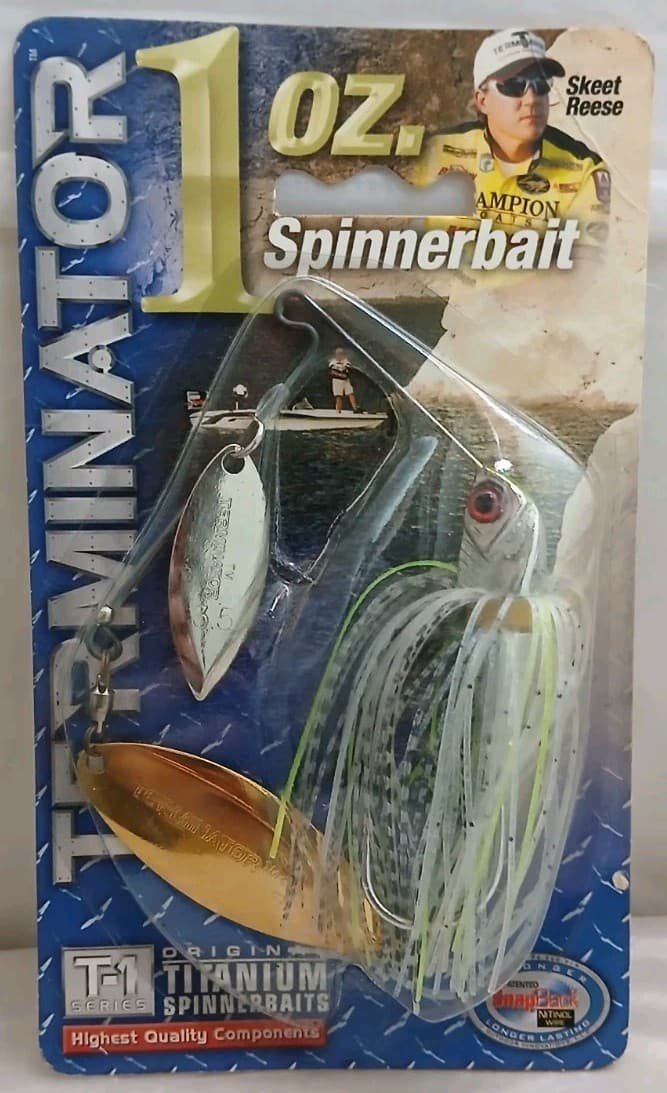 Terminator T-1 Titanium SnapBack 1oz Skeet Reese Spinnerbait "Cali Green" - Image 2