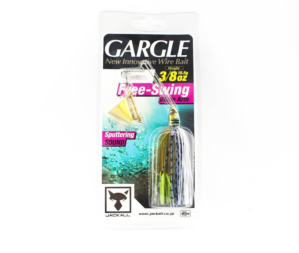 Jackall Gargle Buzzbait 3/8 oz Sinking Lure Chart Tail Gill (1697) - Image 1