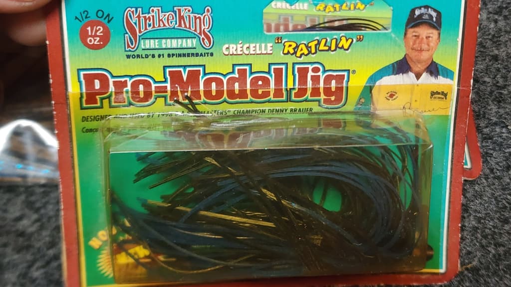 9 Strike King 1/2 oz Black Blue Pro Model & Tour Grade Skipping Jigs NEW - Image 4