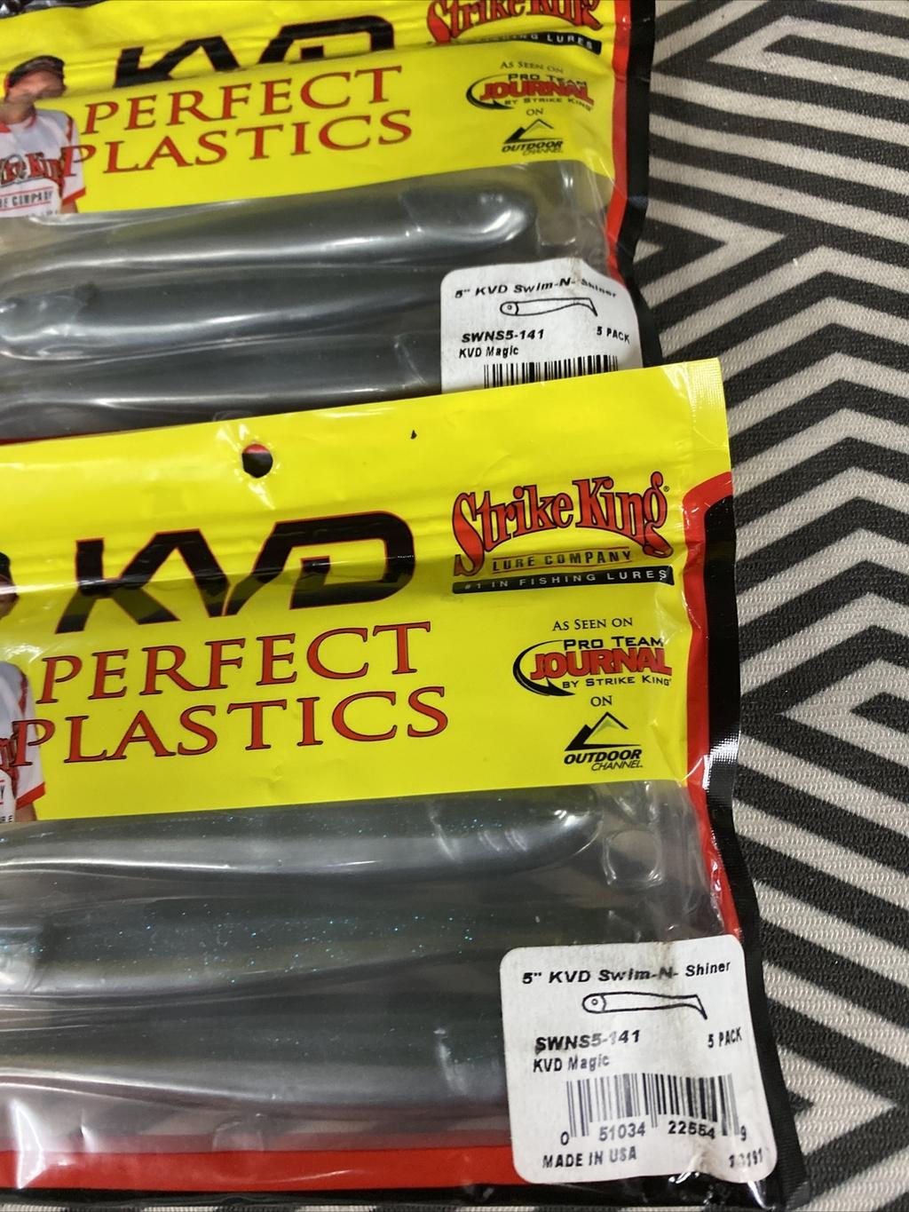 (6 Packs) Strike King Swim-N-Shiner Various Colors 5 Inch Swimbait Lures - Image 4