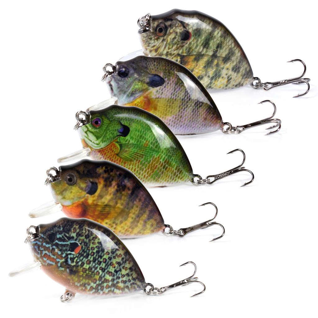 Lixada 6cm 15g 5PCS Fishing Lures + Barbed Treble Hooks Fishing Accessories - Image 7