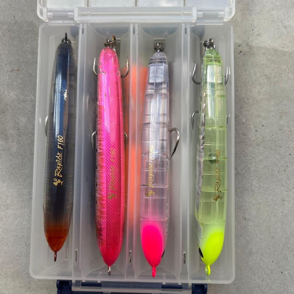 Blue-backed fish, shore jigging, lures, Setupper, Gekito Jig, Rapido, Bullet - Image 1