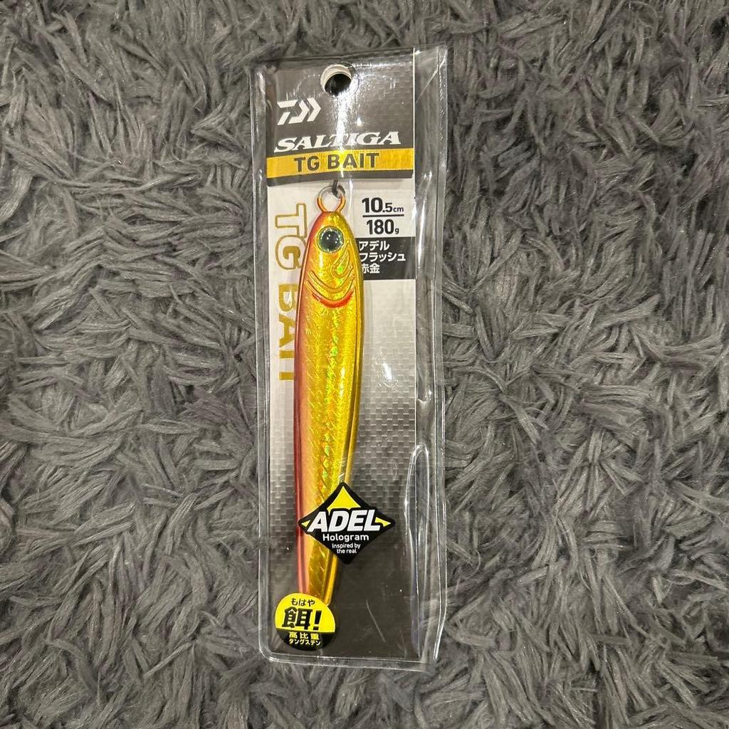 Saltiga TGBait 10.5cm 180g Metal Jig Adele Flash Red Gold - Image 1