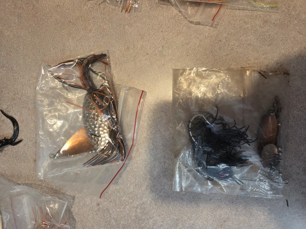 Spinner Bait Pouch Lures by Charles Spence's Strike King  with Spinners - Image 11