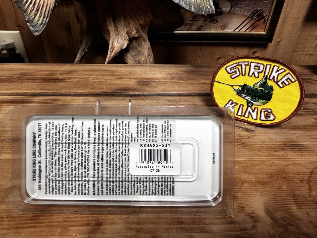 Vintage Strike King King Shad 4” Wake Bait Striper Bass Fishing Lure - Image 3