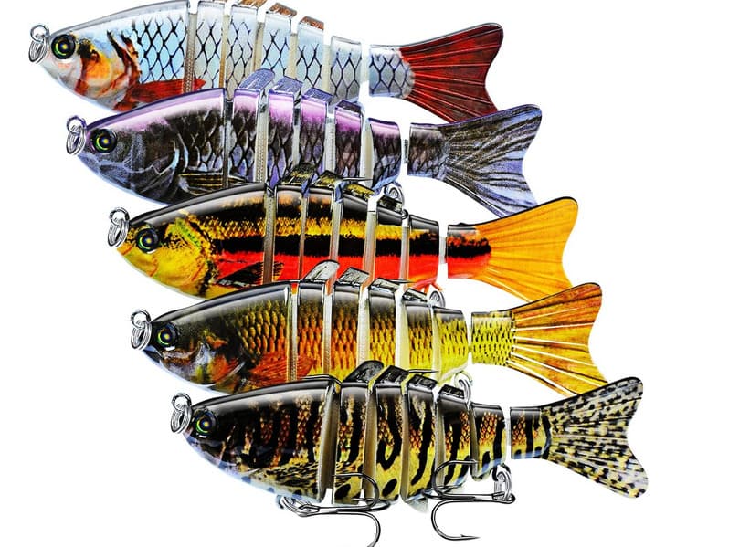 Fishing Lures Multi Jointed Fish Fishing Kits Slow Sinking Lifelike Swimbait 5PC - Image 1