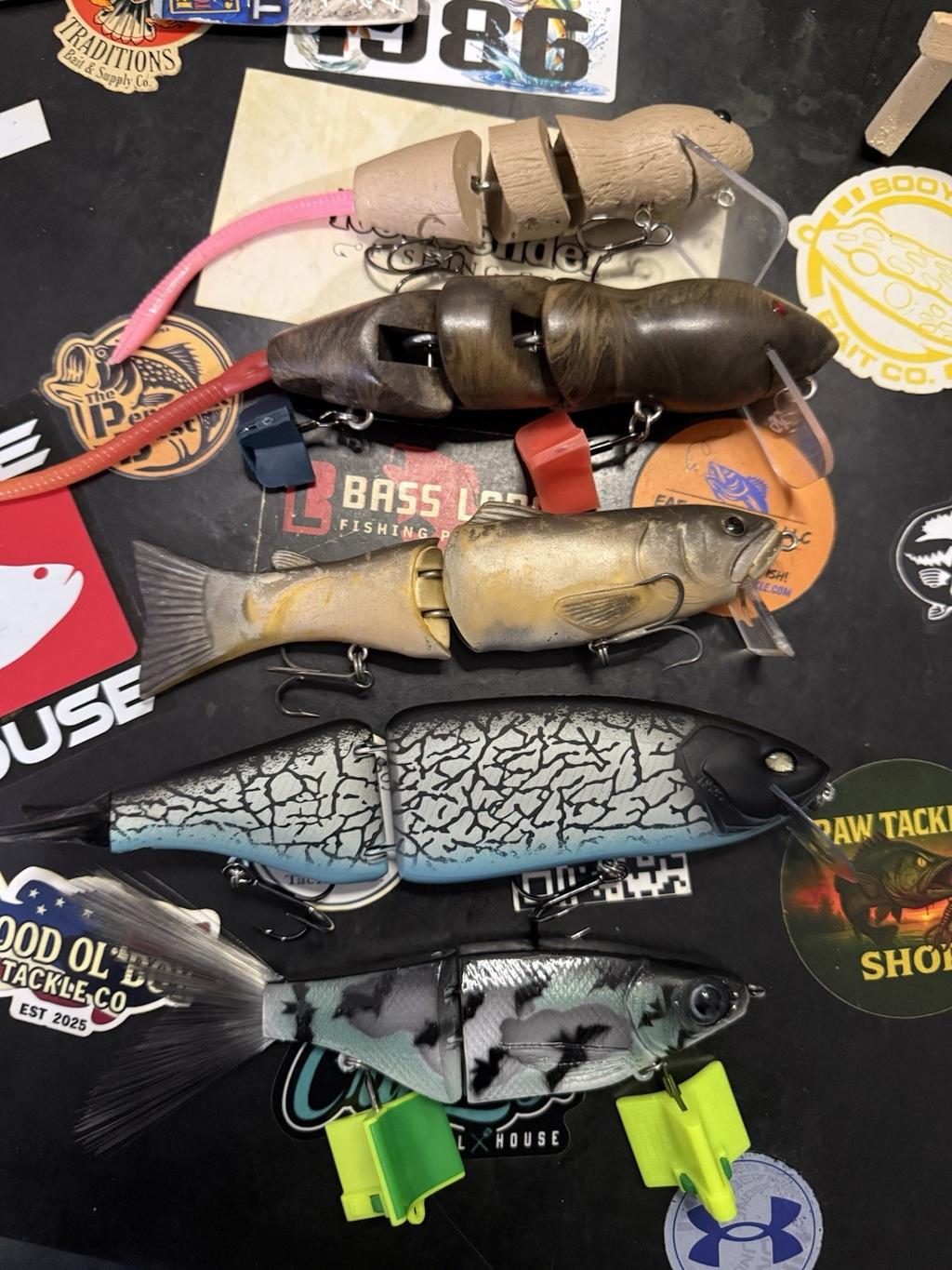 Swimbait/glidebaits Lot Of 5 KGB DRT Klash9 Kaos Vd Pb Rat Bucca Bull Rat Deps - Image 1