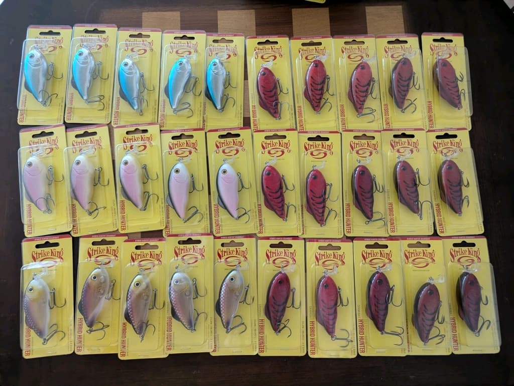 Lot 30x Strike King Hybrid Hunter 3.5in 1oz Crankbaits NEW - Image 1