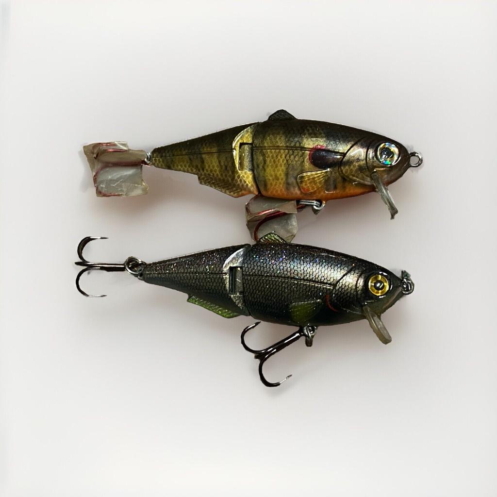 (2) Custom Painted Strike King- King Shad - Image 1