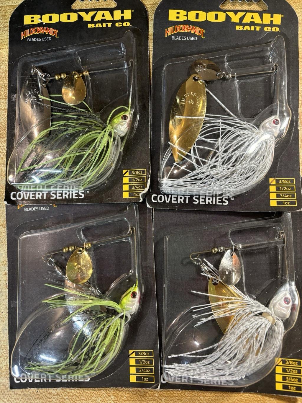 4 Booyah Covert Spinnerbaits 3/8oz.Willowleaf - Image 1