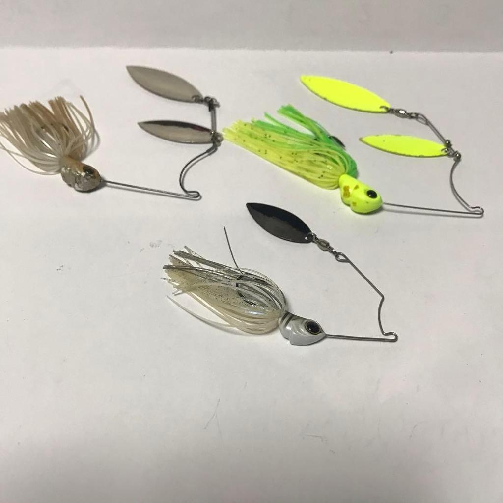 Evergreen D-Zone Spinnerbait Set of 3 Used/Almost New Silver 1/2oz - Image 2