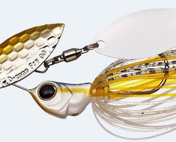 Evergreen Buzzbait D Zone Fly 1/4oz Double Willow Chart Shad Used - Image 1