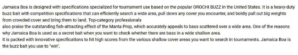 Megabass Jamaica Boa 1/2 oz Buzzbait Sinking Lure Ghost Smoke (6777) - Image 4