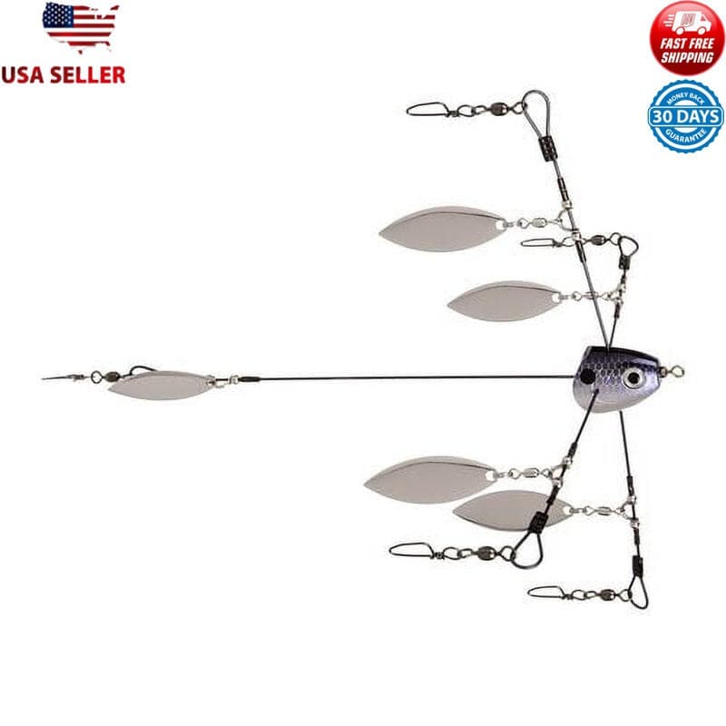 Titanium Umbrella Rig Five Wire System Lure Fishing Pre Spawn Schooling Fish New - Image 1